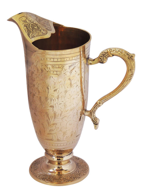 Brass Jug Mughal Design 1.36Kg(Pack of 4)